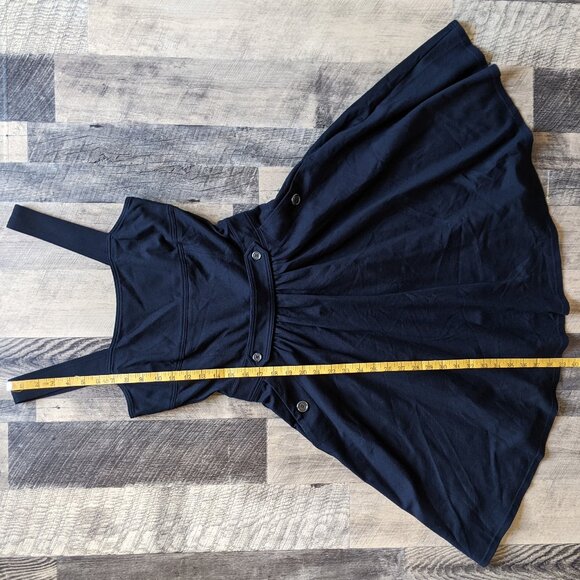 Burberry Brit Fit & Flare Sleeveless Dress 6 Black Knee-Length - Picture 5 of 6